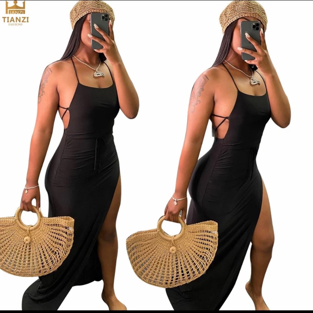 Maxi black dress